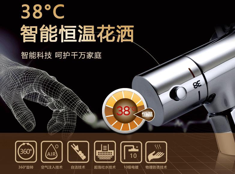 輝煌恒溫花灑：幸福如水，冷暖自知! 